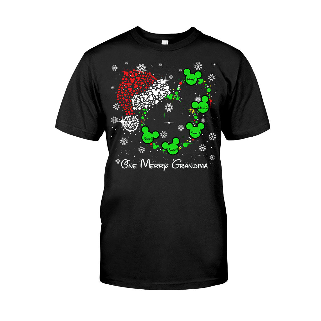 Personalized Christmas T-Shirt & Hoodie for Grandma | Custom Names