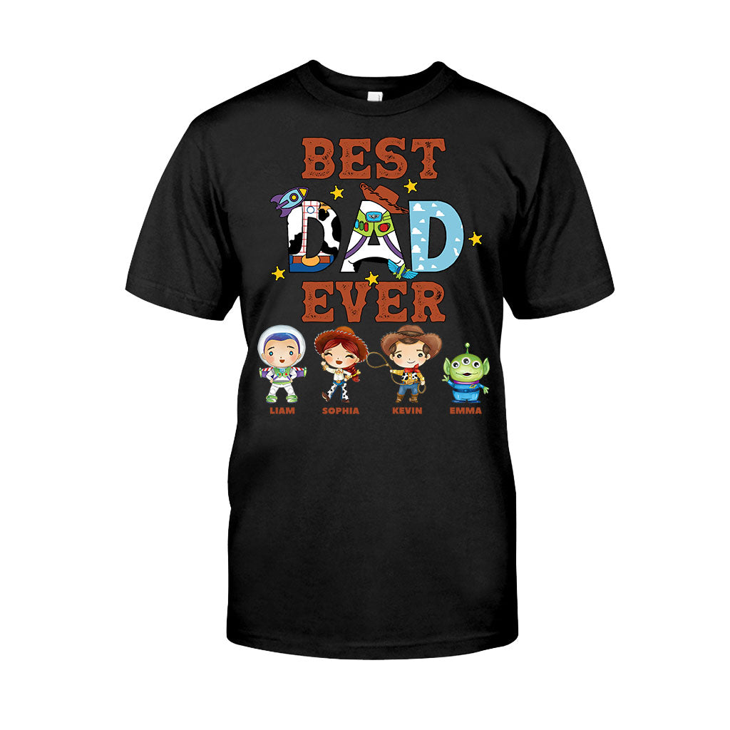 Personalized Best Dad Ever T-shirt and Hoodie Gift for Father's Day