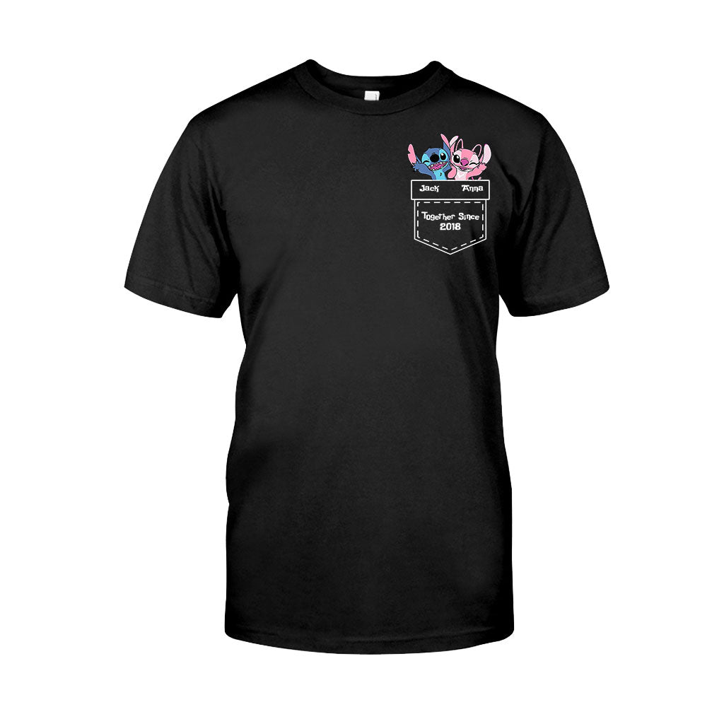 Personalized Ohana T-Shirt & Hoodie Custom Name Gift for Couples