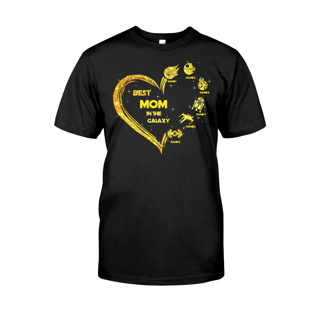 Personalized Best Mom in the Galaxy T-shirt & Hoodie Gift