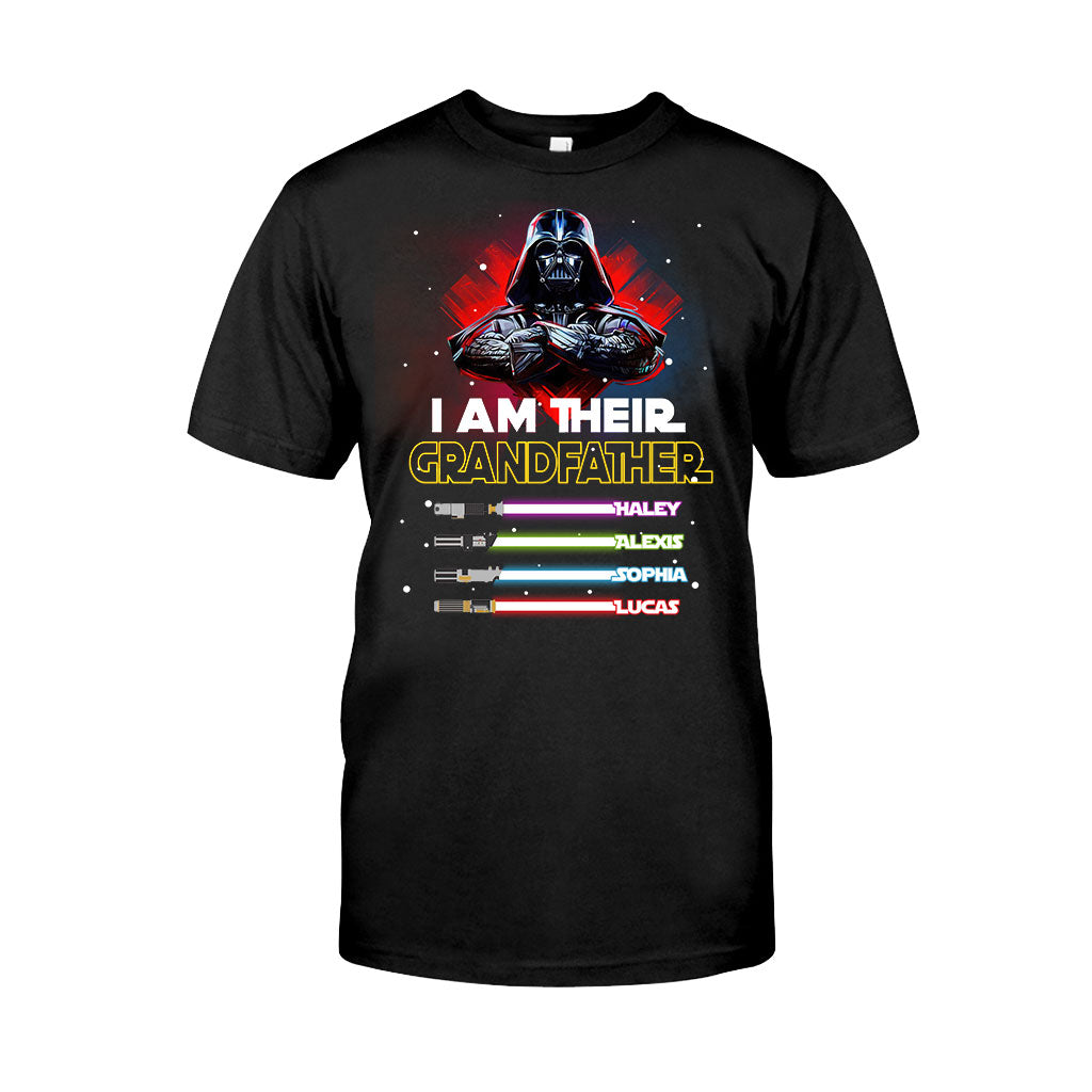 Personalized Grandfather T-shirt & Hoodie with Custom Names