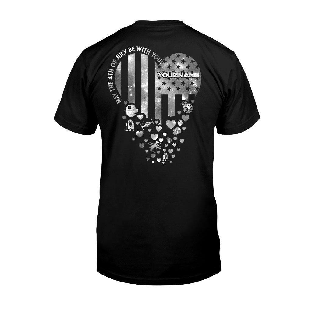 Personalized Independence Day T-Shirt & Hoodie Custom Name Star Wars Gift