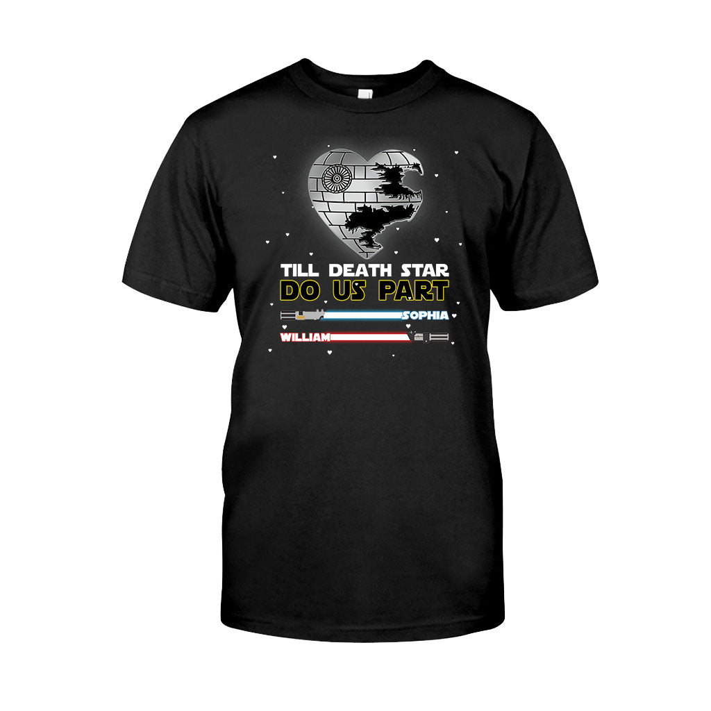 Personalized Till Death Star Do Us Part Couple T-shirt & Hoodie Gift