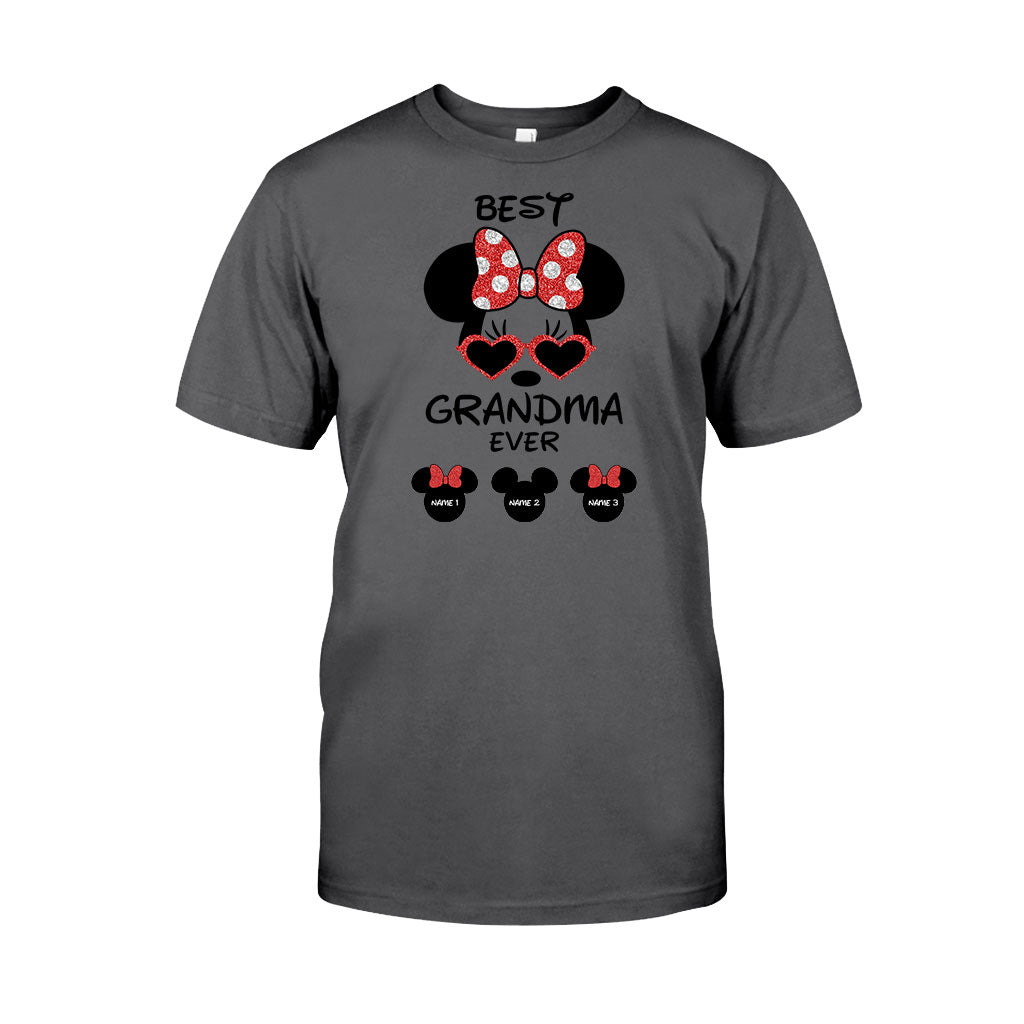 Personalized Best Grandma Ever T-shirt & Hoodie with Custom Names
