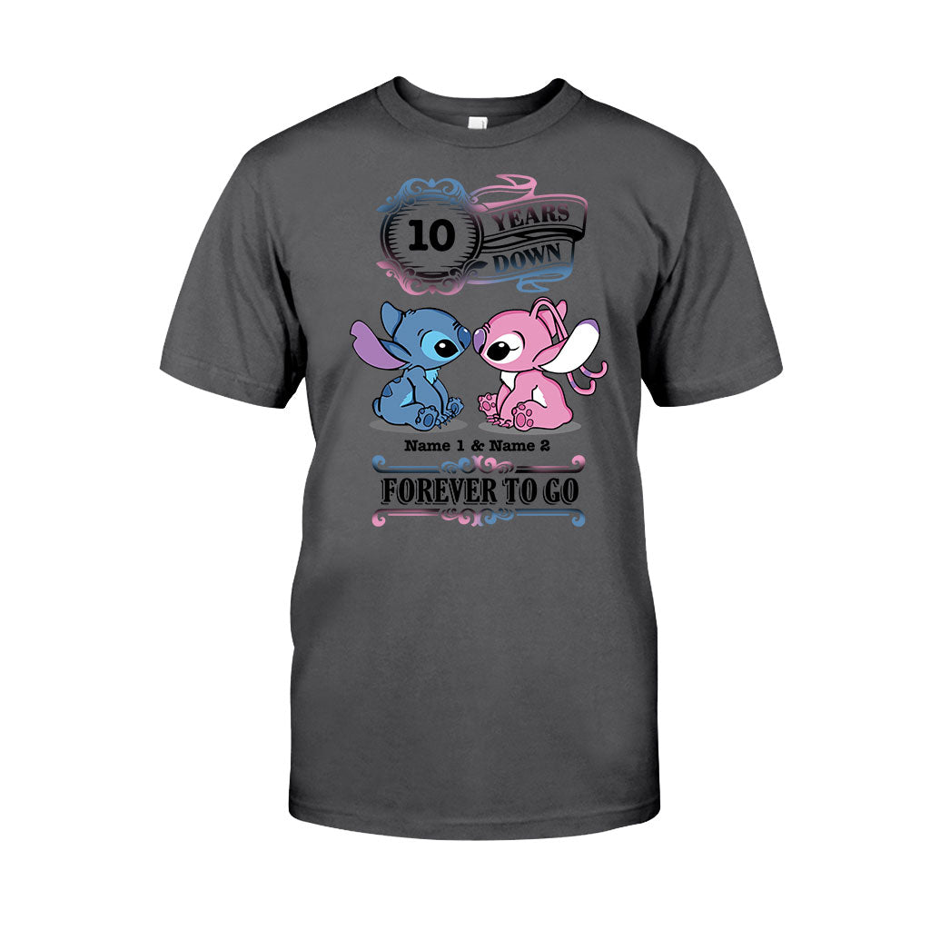 Personalized Couple T-shirt and Hoodie Custom Names Forever To Go Gift
