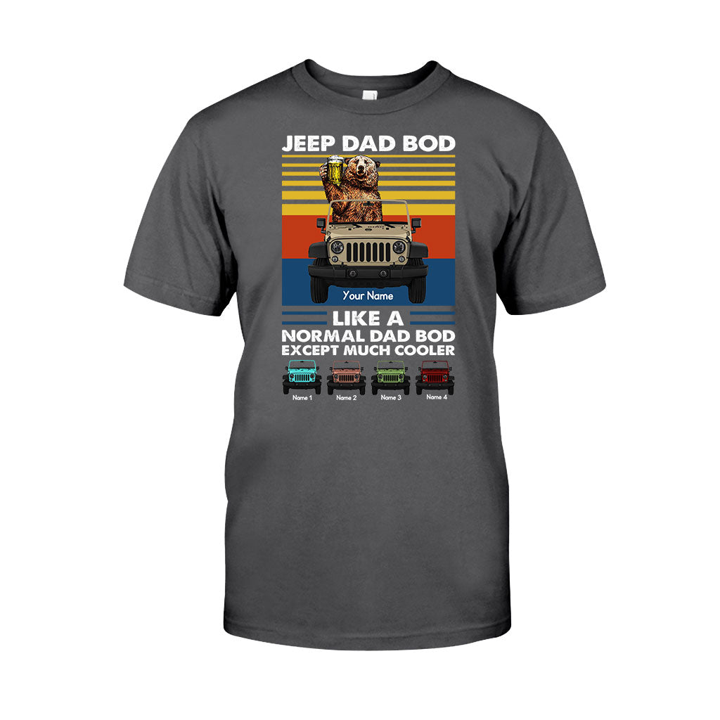 Personalized Jeep Dad Bod T-shirt & Hoodie Custom Name Gift