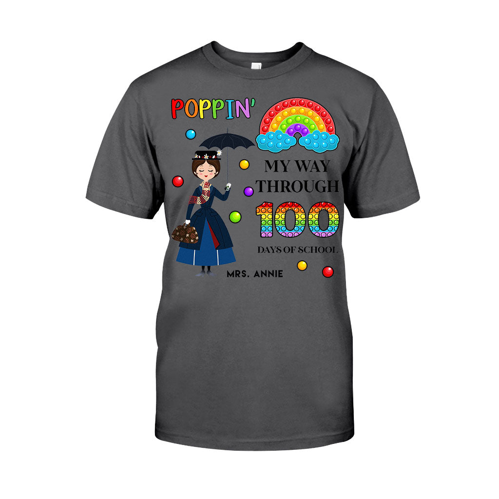 Personalized Teacher T-Shirt 100 Days of School Gift