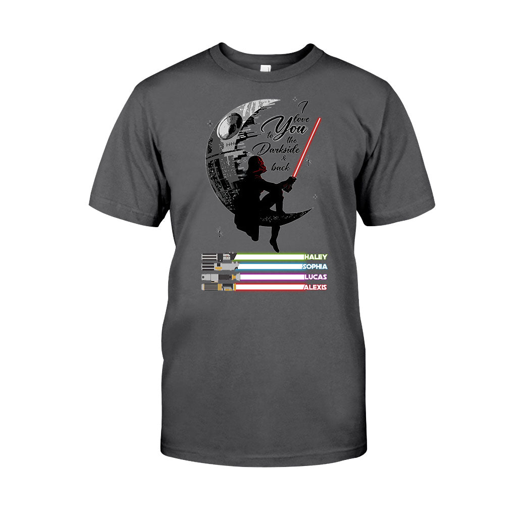 Personalized Father's Day T-shirt & Hoodie I Love You to the Darkside Gift