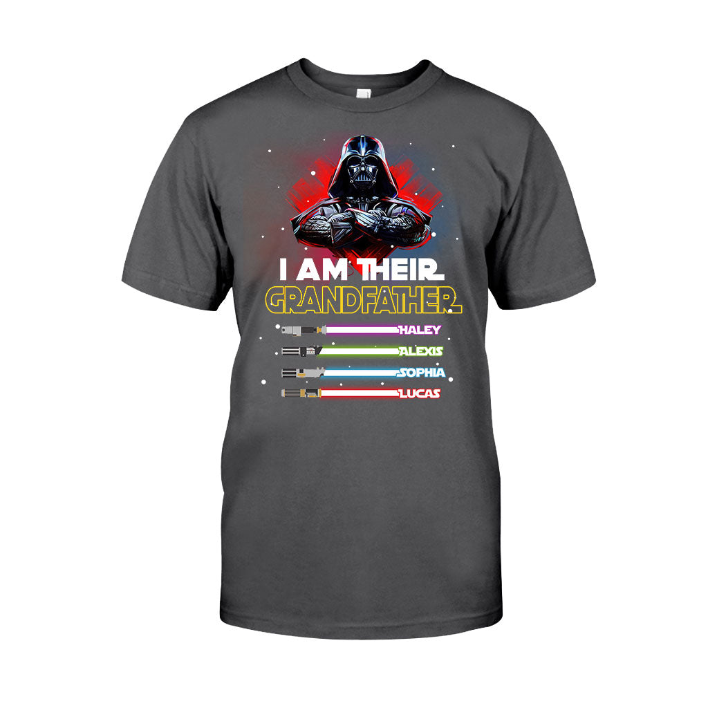 Personalized Grandfather T-shirt & Hoodie with Custom Names