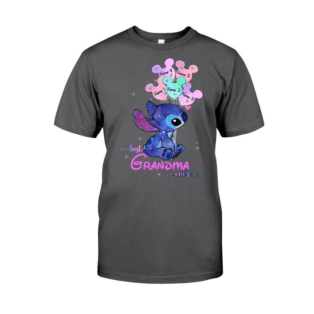 Personalized Best Grandma Ever T-shirt & Hoodie with Names for Mother's Day
