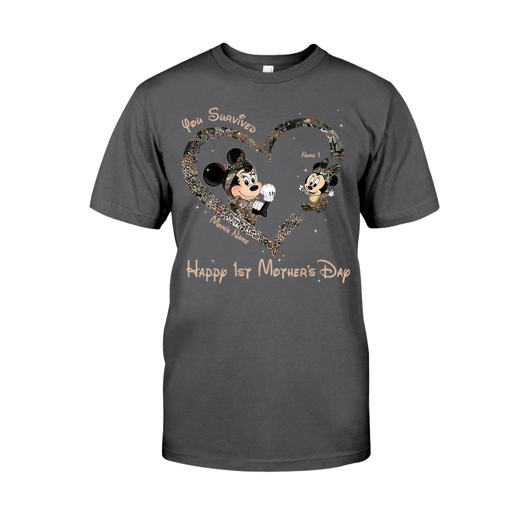 Personalized Mother's Day T-shirt & Hoodie You Survived Gift for Mom