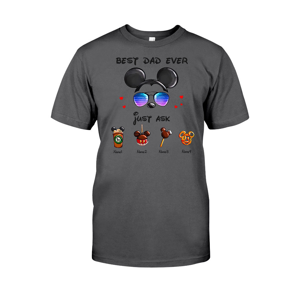 Personalized Best Dad Ever Mouse T-shirt and Hoodie Gift for Father's Day