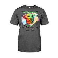 Load image into Gallery viewer, Personalized Best Grandma T-shirt &amp; Hoodie with Custom Names Gift
