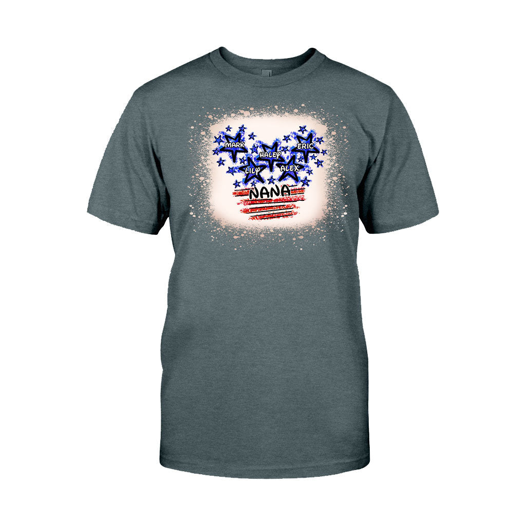 Personalized Independence Day T-shirt for Nana Custom Names Gift
