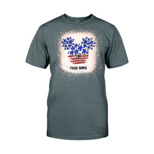 Load image into Gallery viewer, Personalized Stars And Stripes Mouse Ears T-Shirt &amp; Hoodie for Independence Day
