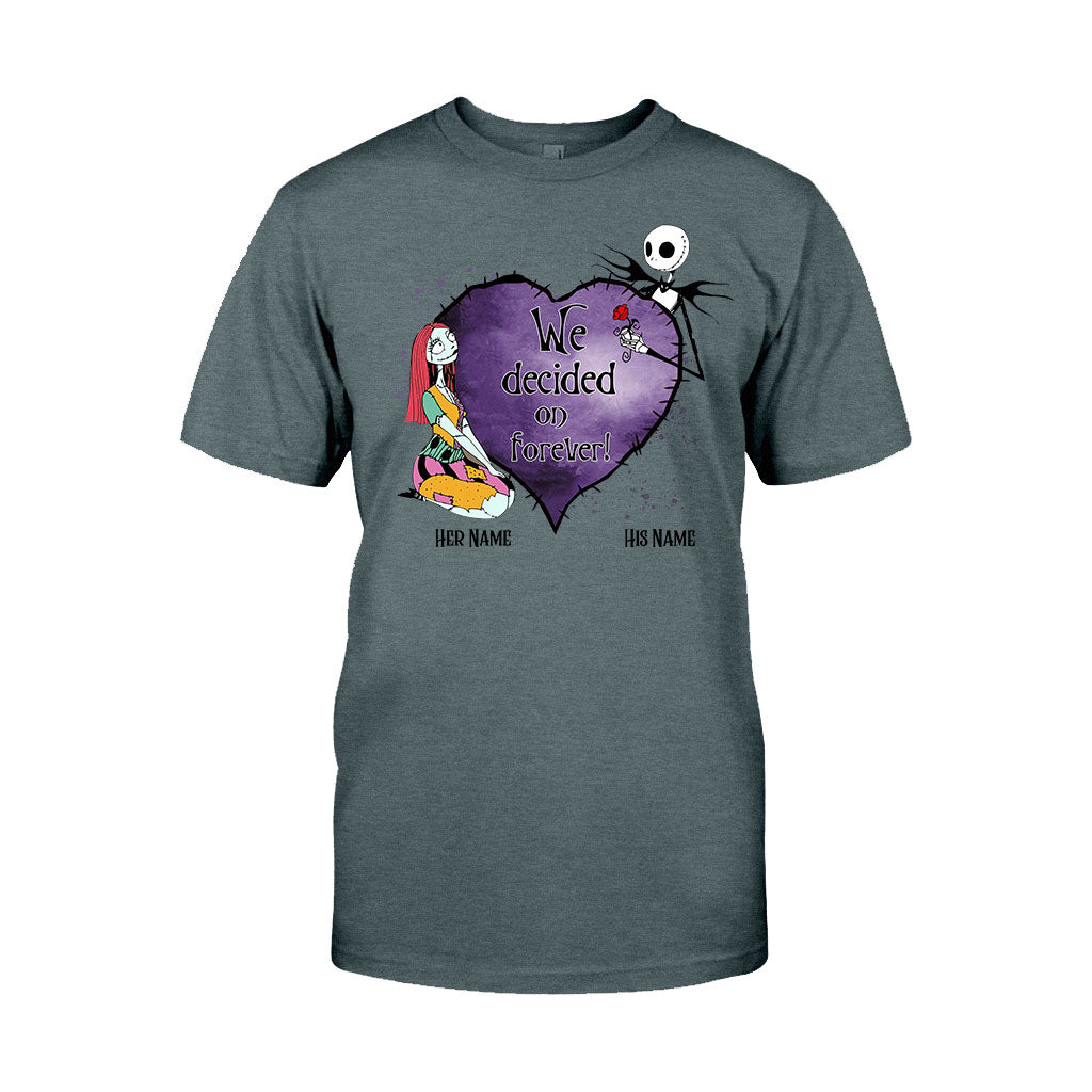 Personalized Couple T-Shirt & Hoodie Custom Names Gift