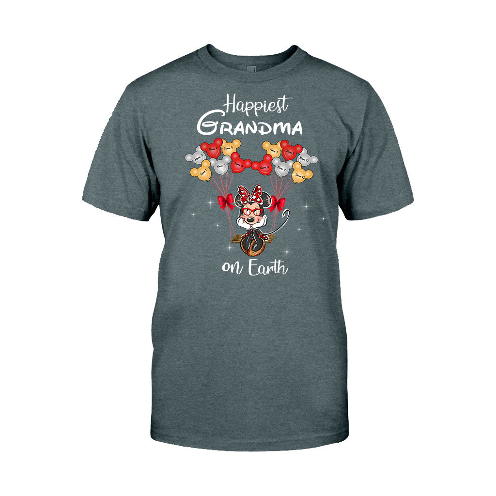 Personalized Grandma T-Shirt & Hoodie with Happiest Grandma Design