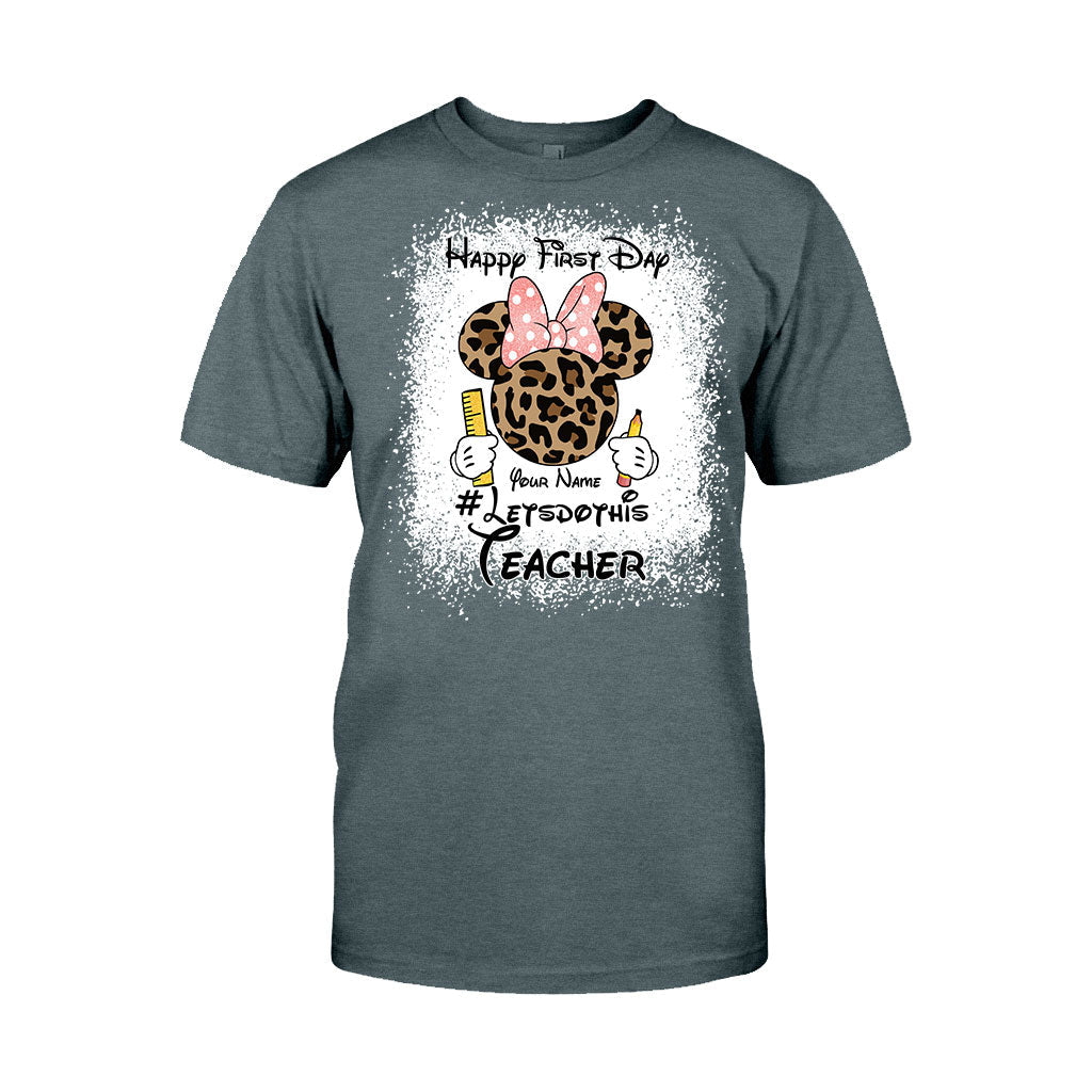 Personalized Teacher T-shirt & Hoodie Happy First Day Gift