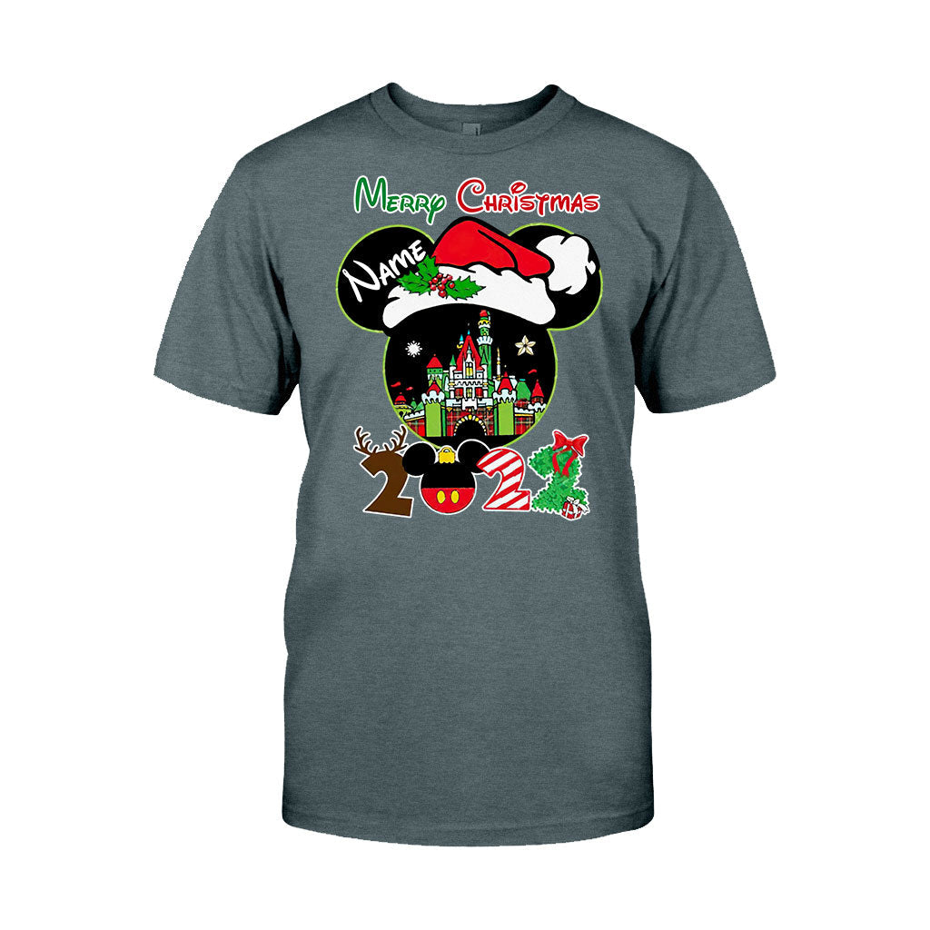 Personalized Christmas Mouse T-shirt & Hoodie Custom Name Gift