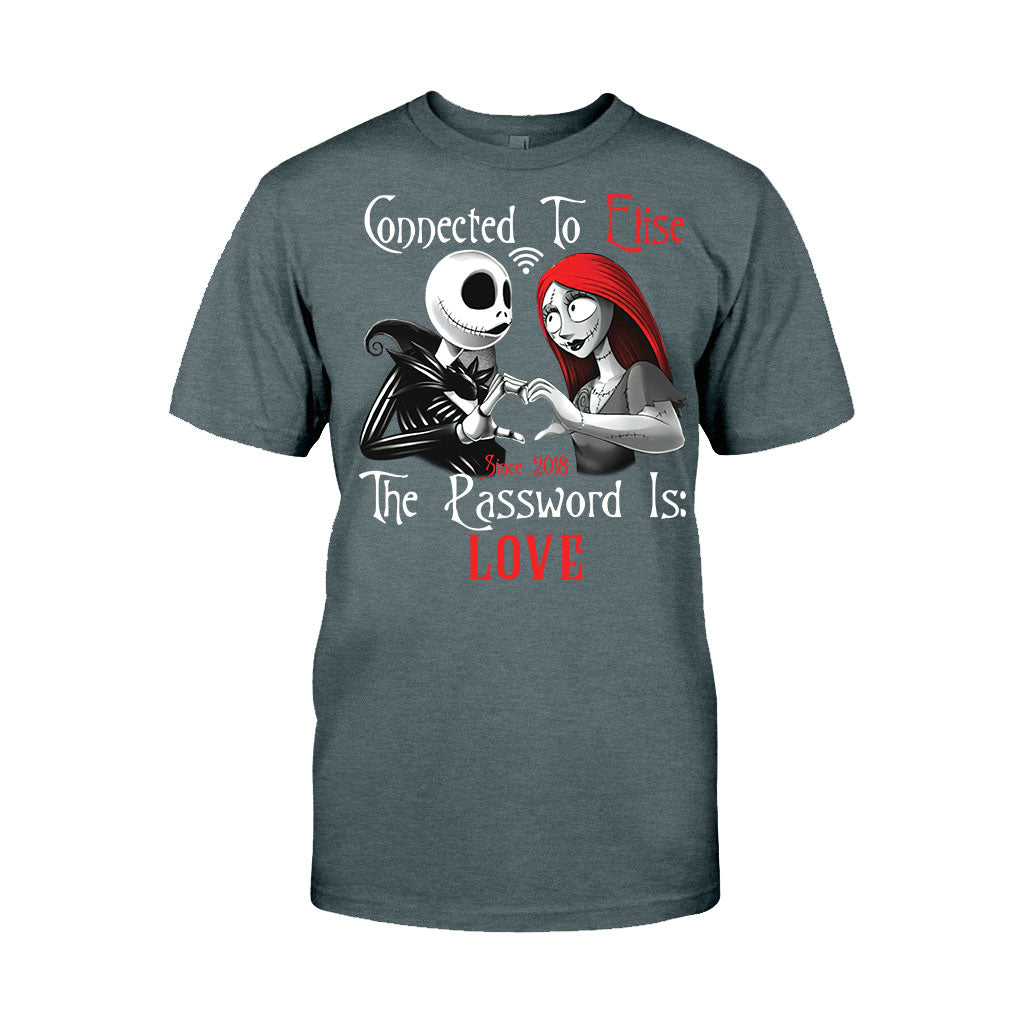 Personalized Couple T-Shirt & Hoodie with Custom Name Gift