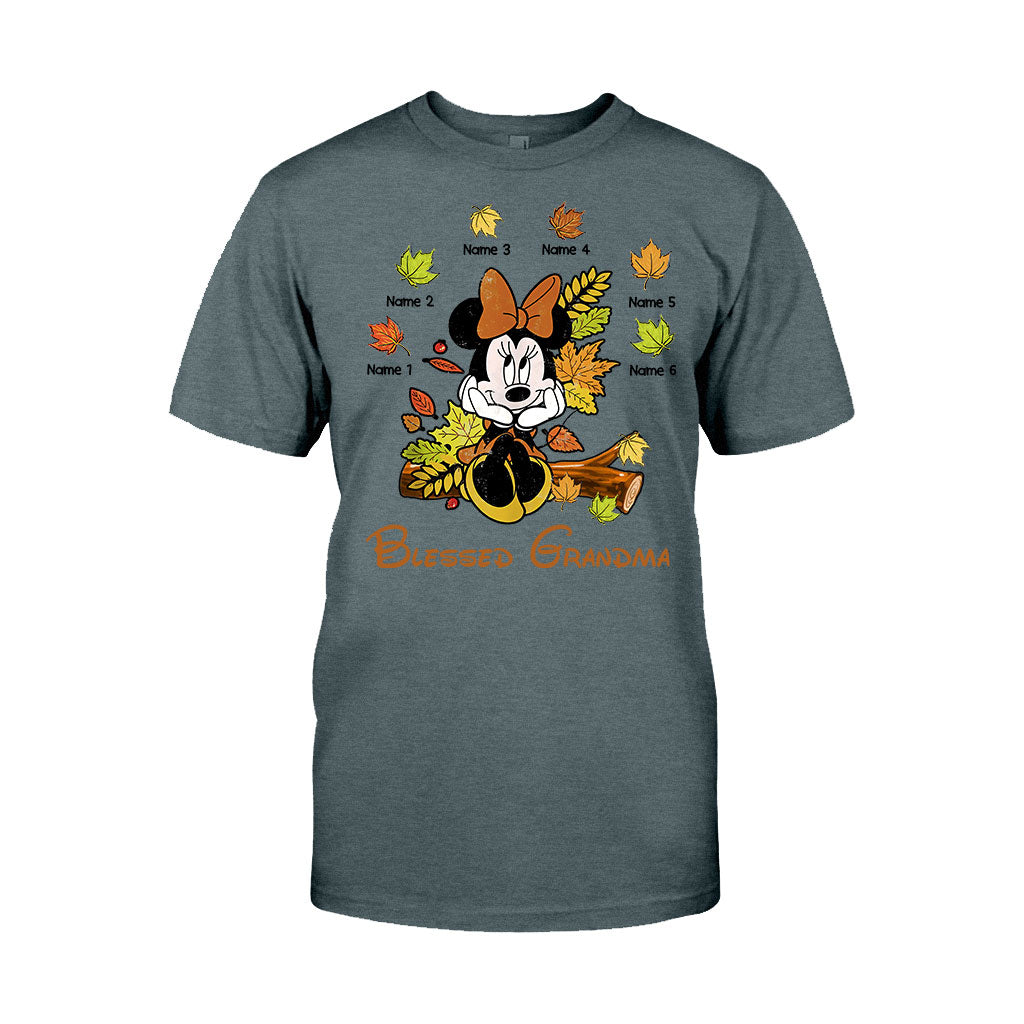 Personalized Blessed Grandma T-Shirt & Hoodie with Custom Names