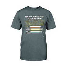 Load image into Gallery viewer, Personalized Christmas Family T-Shirt with Holiday Spirit Design
