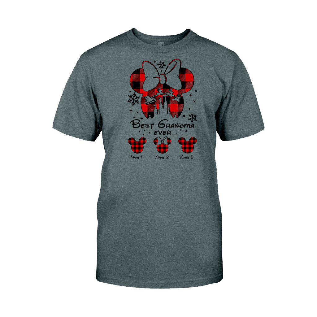 Personalized Christmas T-shirt & Hoodie Gift for Grandma