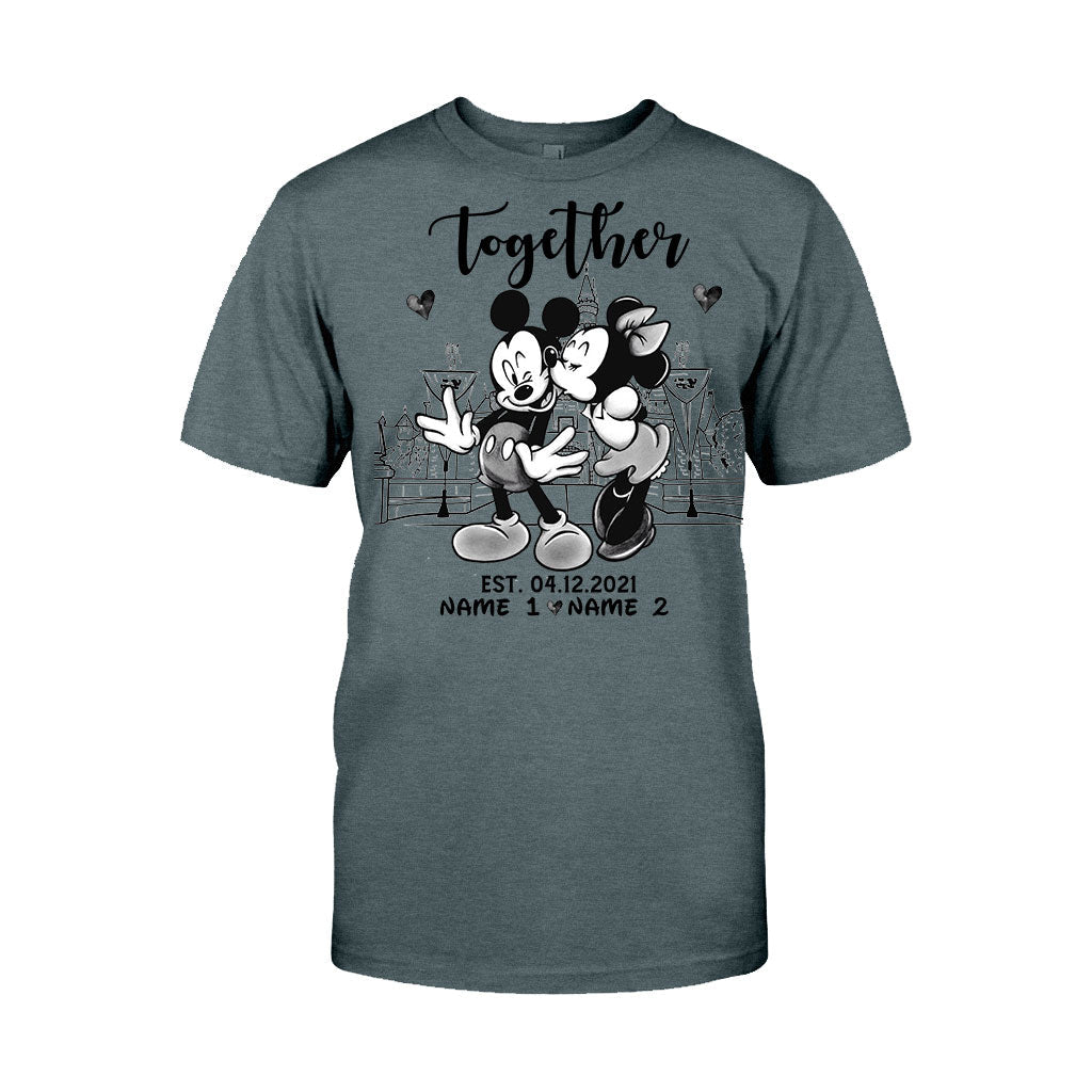 Personalized Couple Mouse T-shirt & Hoodie Gift for Anniversary