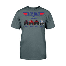 Load image into Gallery viewer, Personalized Top Dad T-shirt &amp; Hoodie Custom Names Gift for Father's Day
