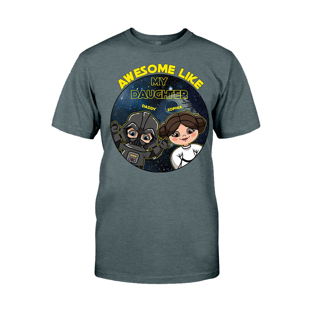 Personalized Awesome Like My Daughter T-shirt Hoodie Gift for Dad