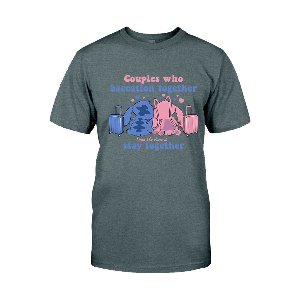 Personalized Baecation Couple T-Shirt and Hoodie Custom Names Gift