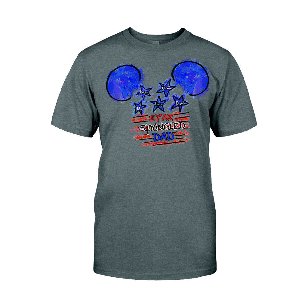 Personalized Star Spangled Dad T-Shirt & Hoodie Gift for Father's Day