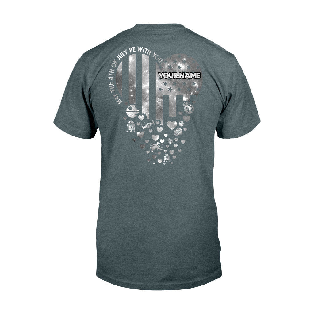 Personalized Independence Day T-Shirt & Hoodie Custom Name Star Wars Gift