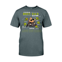 Load image into Gallery viewer, Personalized Yoda Best Dad Ever T-Shirt Hoodie Custom Names Gift
