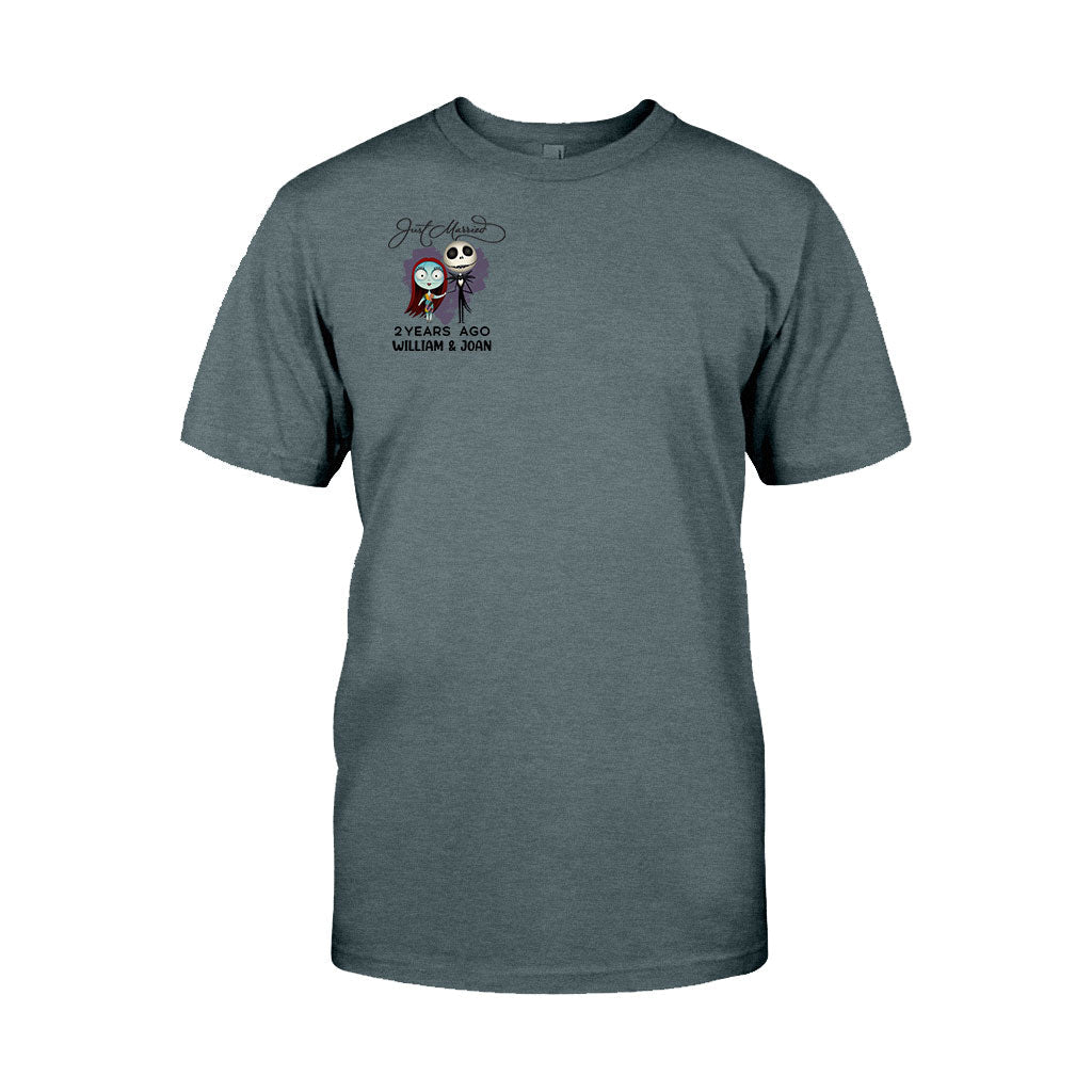 Personalized Just Married Couple T-shirt & Hoodie Gift
