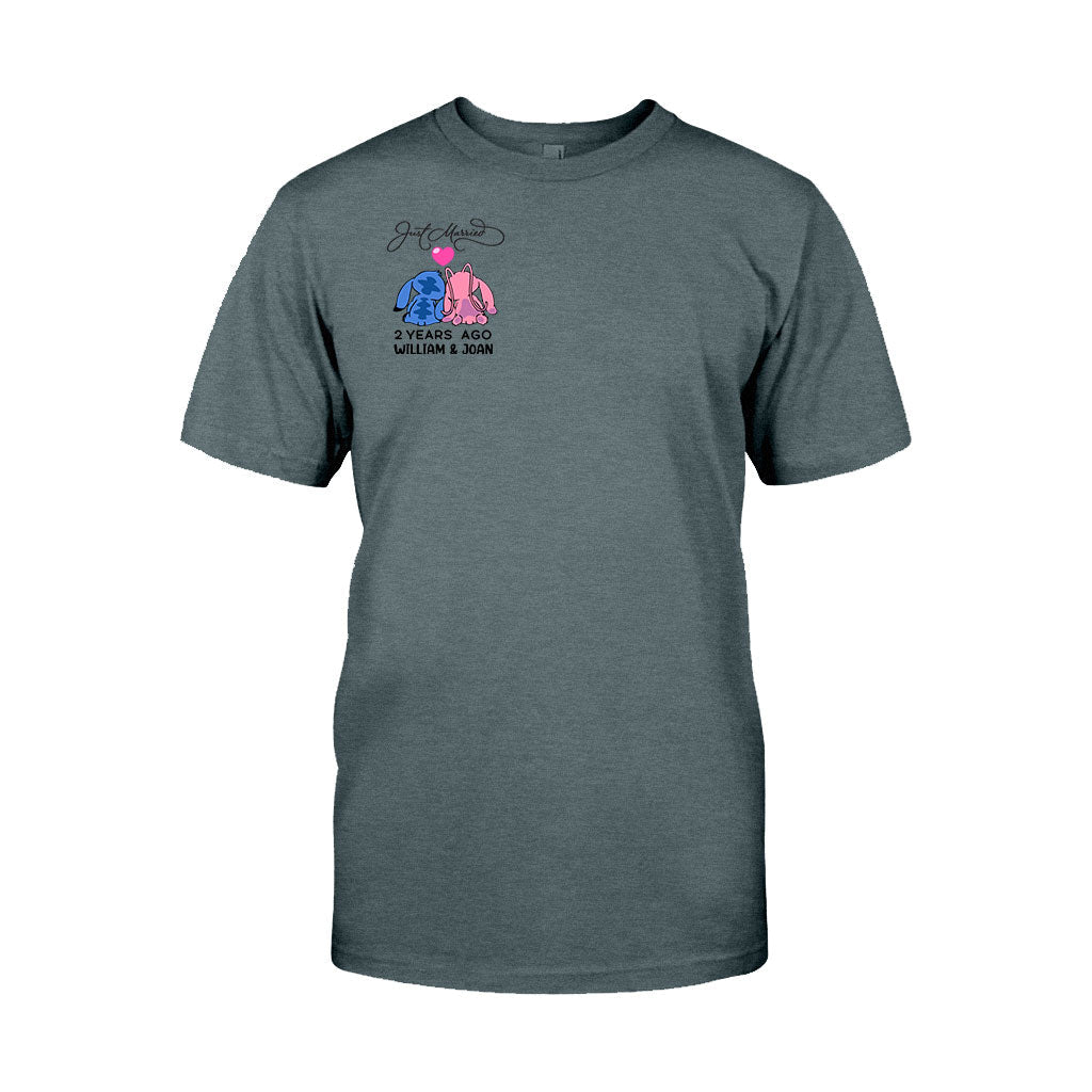 Personalized Just Married Couple T-Shirt & Hoodie Gift Idea