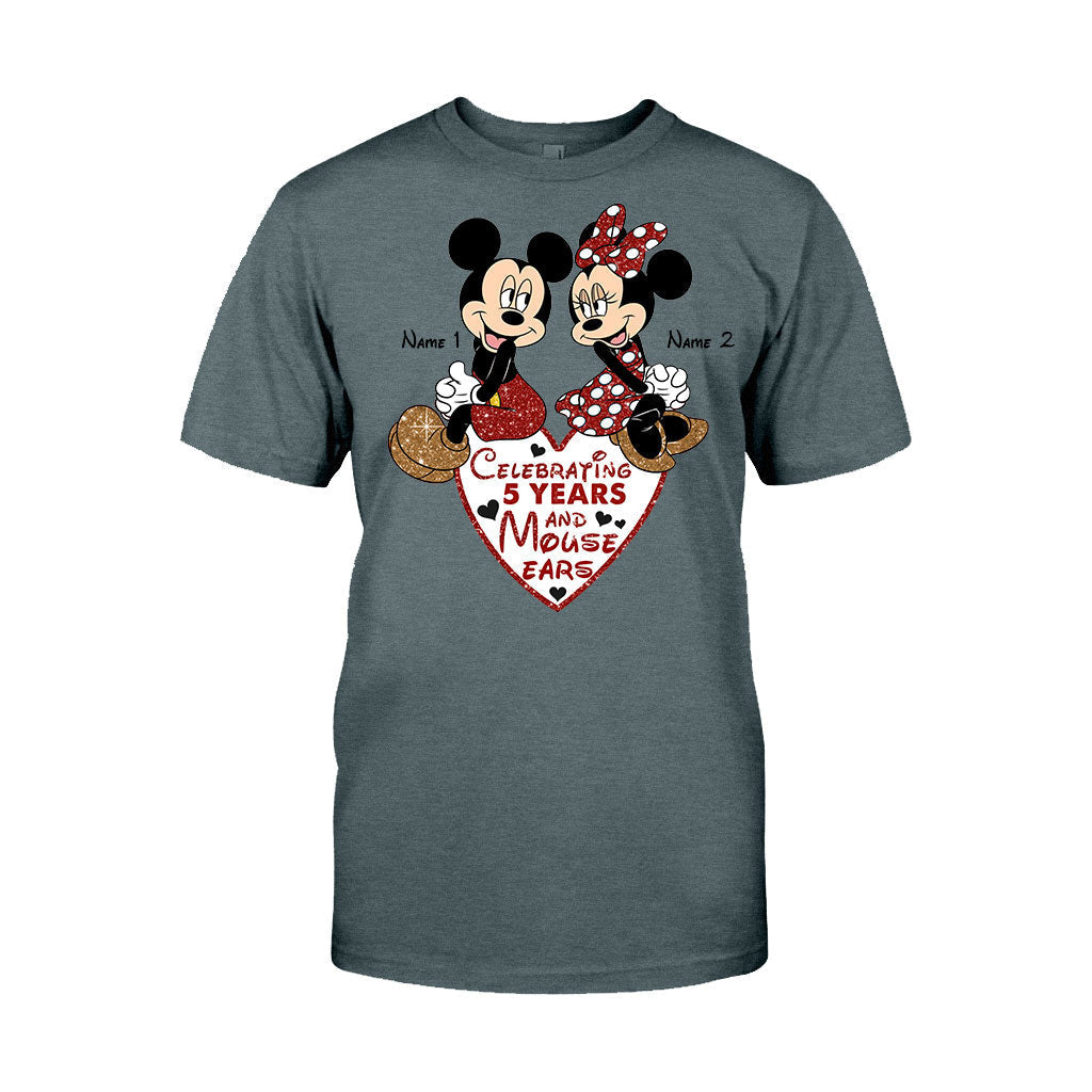 Personalized Couple Mouse T-shirt & Hoodie Gift for Anniversary