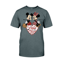 Load image into Gallery viewer, Personalized Couple Mouse T-shirt &amp; Hoodie Gift for Anniversary
