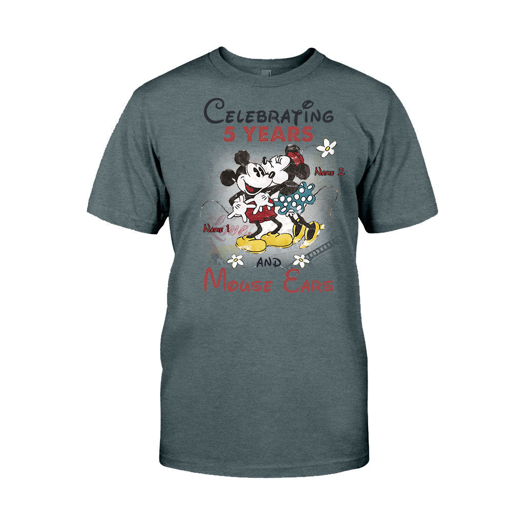 Personalized Couple Mouse T-shirt and Hoodie for Anniversary Gift