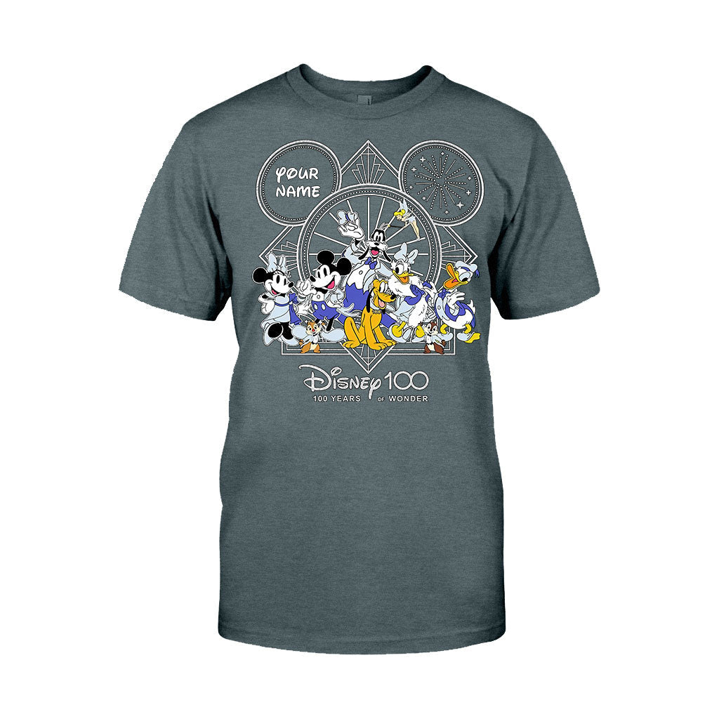 Personalized Disney 100 Years T-shirt & Hoodie with Custom Name for Birthday & Christmas