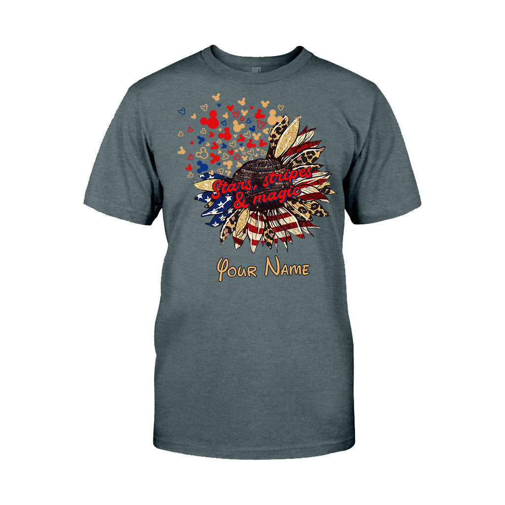 Personalized Independence Day T-Shirt & Hoodie with American Flag Design