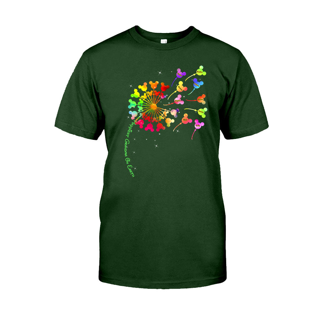 Personalized Happiest Grandma T-Shirt and Hoodie Gift