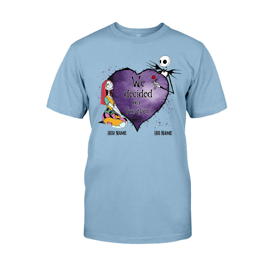 Personalized Couple T-Shirt & Hoodie Custom Names Gift