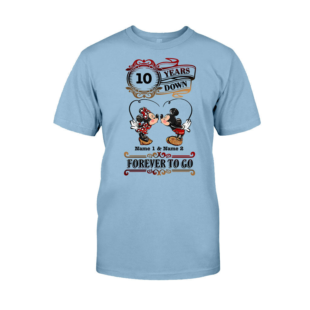 Personalized Couple T-shirt and Hoodie Custom Names Forever to Go Gift