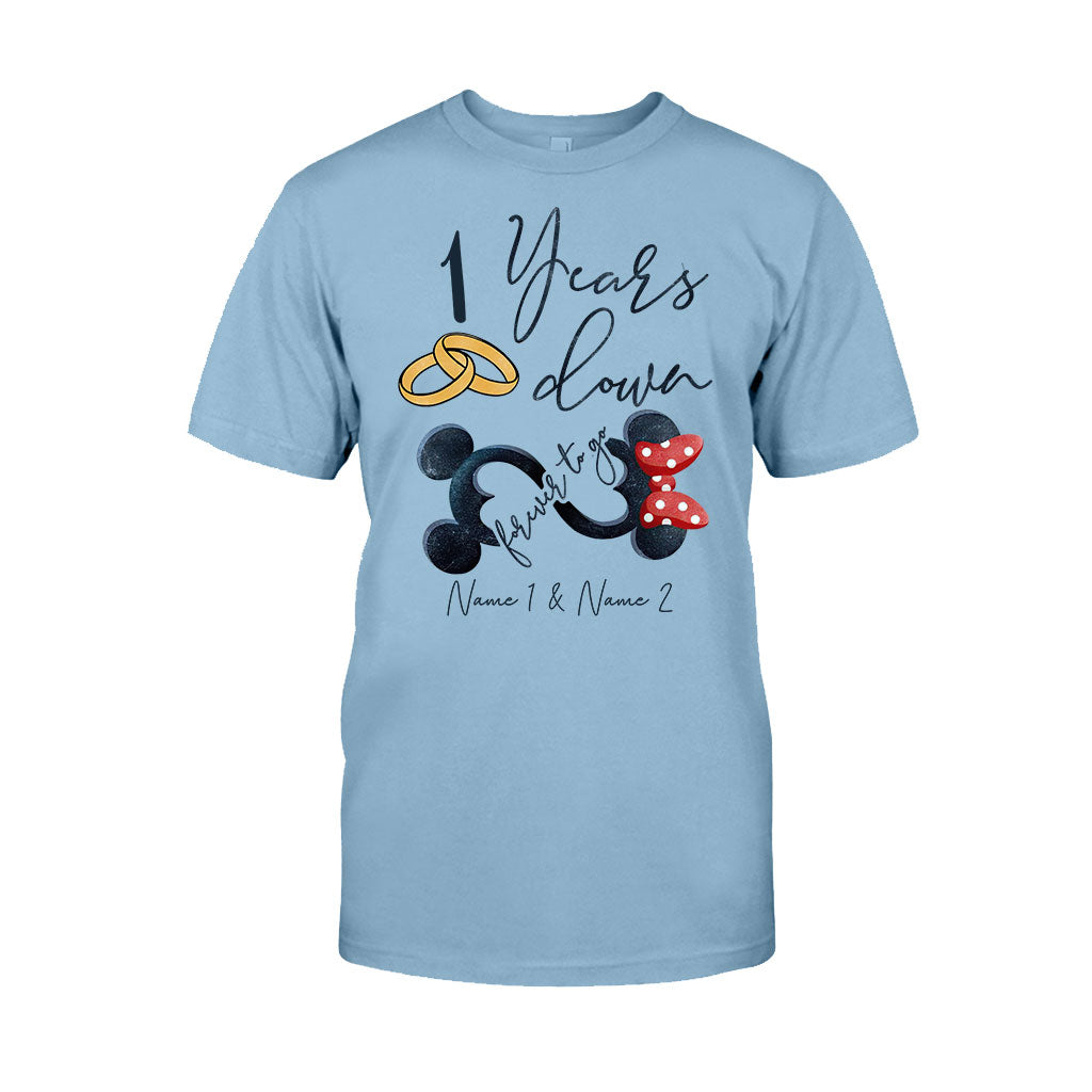 Personalized Couple Mouse T-shirt & Hoodie Custom Names Gift