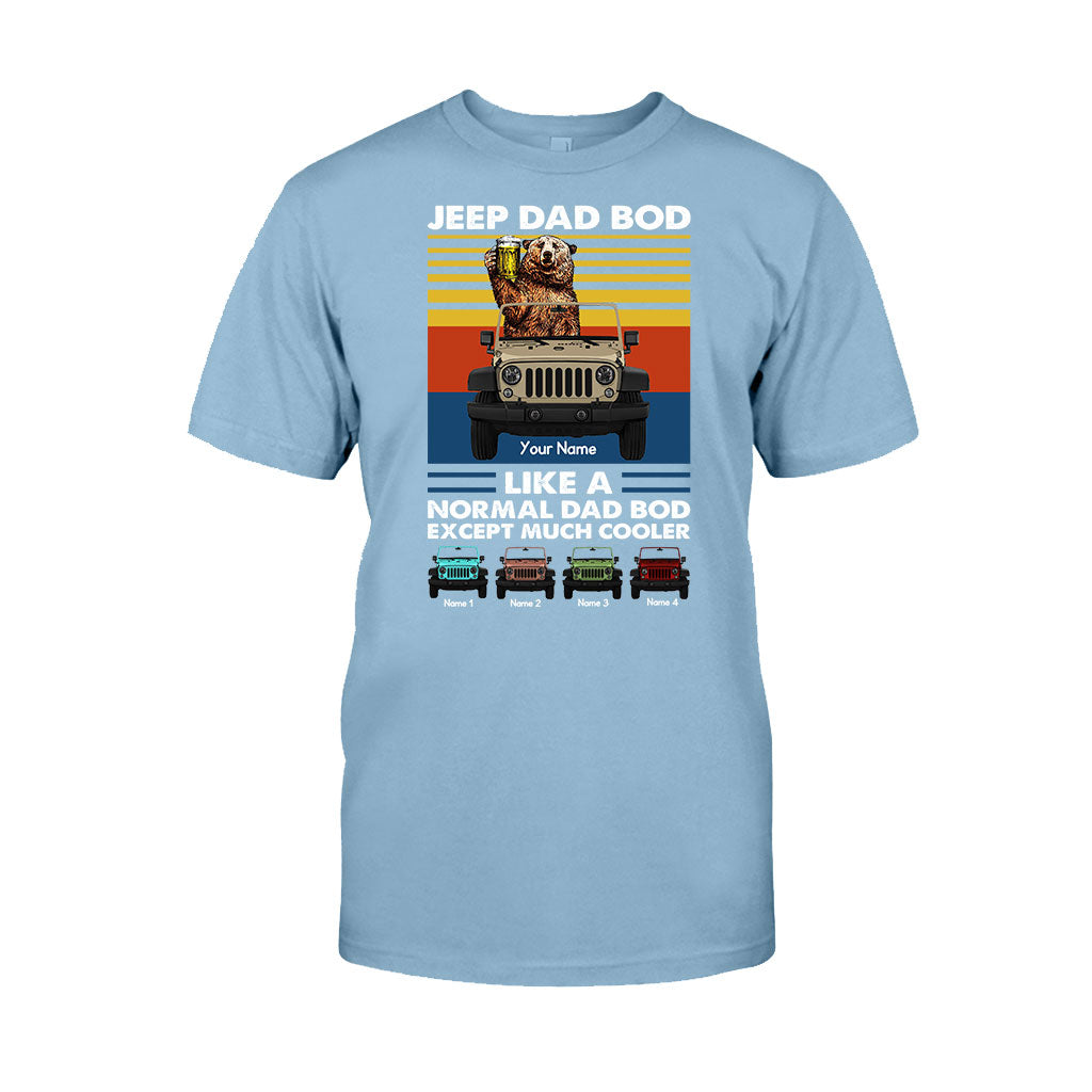 Personalized Jeep Dad Bod T-shirt & Hoodie Custom Name Gift