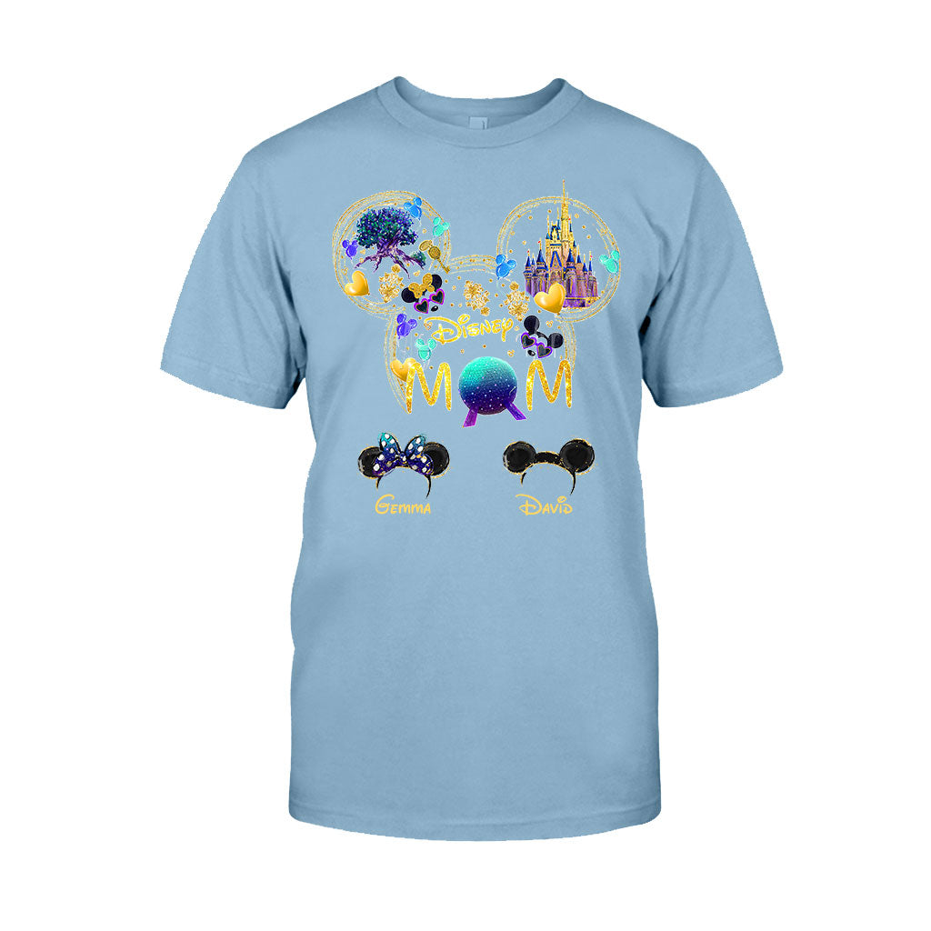 Personalized Disney Mom T-shirt Custom Name Gift for Mother's Day