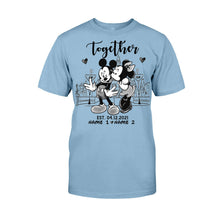 Load image into Gallery viewer, Personalized Couple Mouse T-shirt &amp; Hoodie Gift for Anniversary
