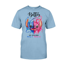 Load image into Gallery viewer, Personalized Couple Ohana T-shirts Hoodies Unique Gift Idea
