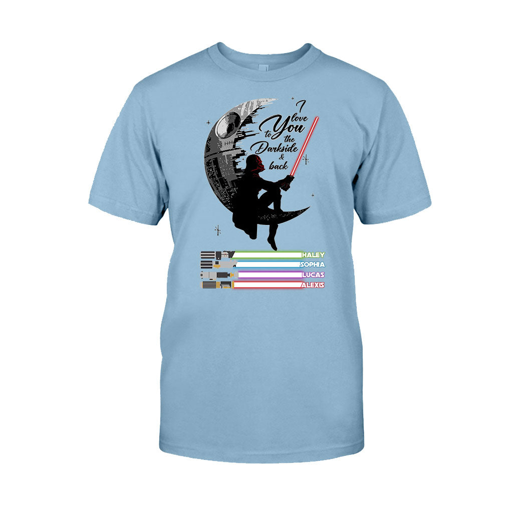 Personalized Father's Day T-shirt & Hoodie I Love You to the Darkside Gift